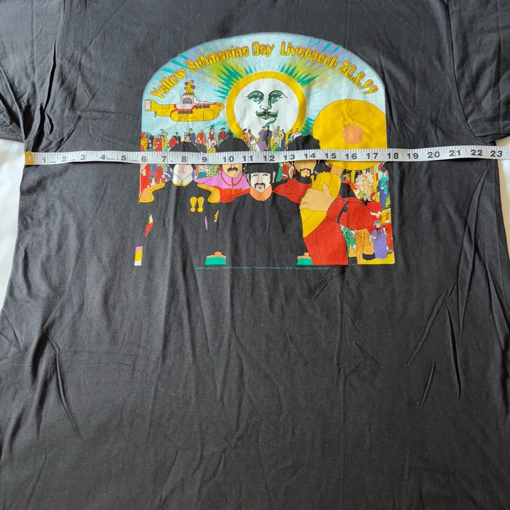 B G Men’s XL cotton black Vintage Yellow Submarine Day Liverpool SS T-shirt￼ - Picture 4 of 6